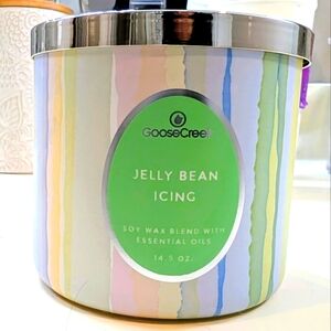 Goose Creek Jelly Bean Icing 14.5 Oz Soy Blend Candle Easter Spring 3 Wick Jar